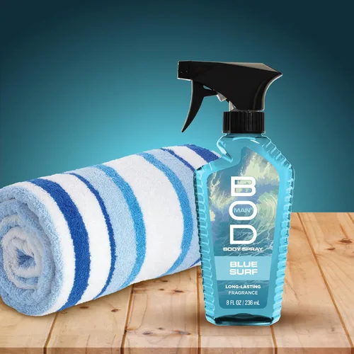 Vista 5 de Bod Hombre fragancia cuerpo Spray, Azul Surf, 8 Fluid Ounce