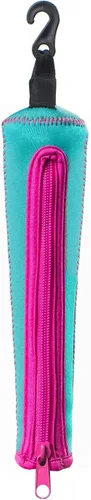 Vista 13 de Handle Cover - Baseball Bat Cover Sleeve Protects Vehicle & Bat Grip - Batting Gloves & Helmet Companion with Zippered Hook - Softball Accessory