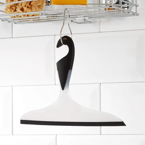 Vista 3 de WENKO 20177100 - Escobilla de baño Loano para baño y ducha, plástico, color azul claro