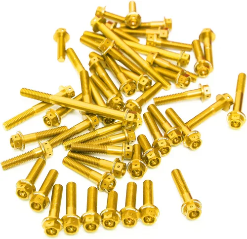 Vista 33 de MC Motoparts Race Spec Kit de pernos de motor cabeza HEX M6 compatible con XJ6 Diversion/F 2009-2016 13 14 15 16 (azul)