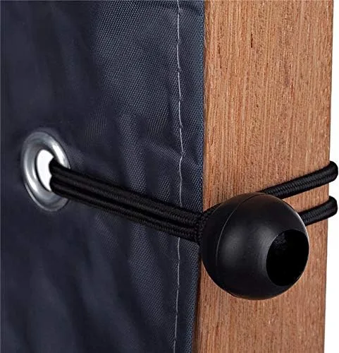 Vista 9 de Paquete de 30 cuerdas elásticas de lona de alta calidad de 6 pulgadas Correa de amarre resistente a la intemperie para campamento, tiendas