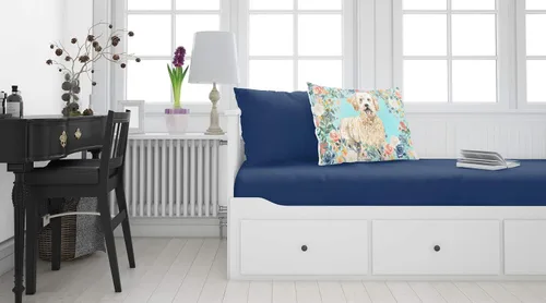 Vista 2 de Caroline's Treasures CK3426PILLOWCASE Goldendoodle - Funda de almohada de tela estándar, ligera, súper suave, fácil de cuidar, decorativa, funda