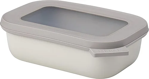 Vista 41 de Mepal Cirqula - Recipiente circular rectangular para almacenar y servir alimentos de 67.6 fl oz / 68 onzas con tapas transparentes, perfecto