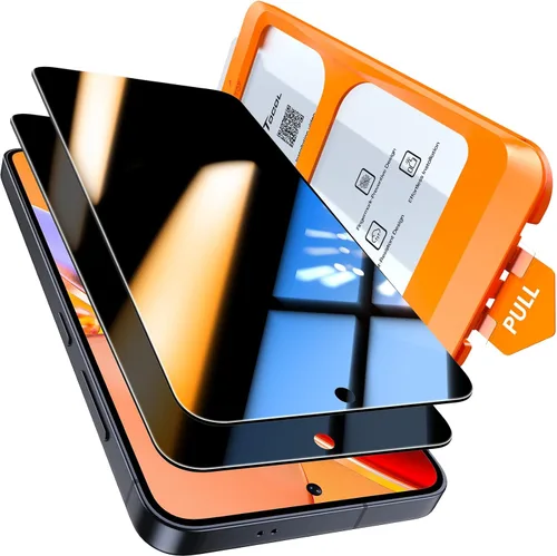 Vista 18 de TOCOL Protector de pantalla de privacidad para Pixel 9 Pro XL 6.8 9H dureza grado militar inastillable HD vidrio templado fácil instalación 2