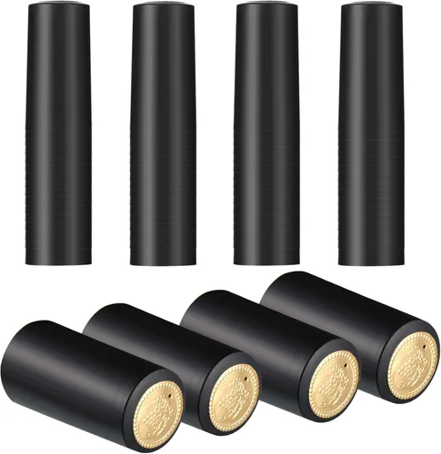 Blulu 120 piezas de cápsulas termorretráctiles de PVC para botellas de vino, tapas de botella para elaboración de vino, ideales para bodegas y uso