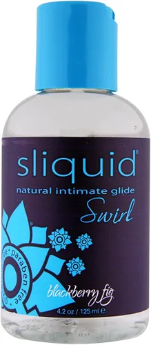Vista 8 de Sliquid Swirl Lubricante Natural a Base de Agua, Fresa Granada, 4.2 Onzas