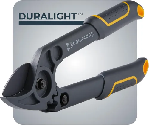 Woodland Tools Duralight - Cortador compacto de ramas de yunque de 16 pulgadas con asistencia de engranaje y asas de nailon rellenas de vidrio,