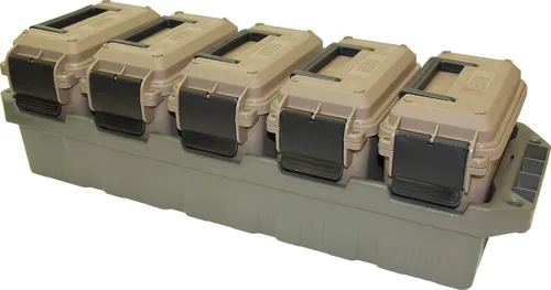 Vista 2 de MTM AC5C - Caja de munición para 5 latas, mini y MTM TMCHG, pistola táctica