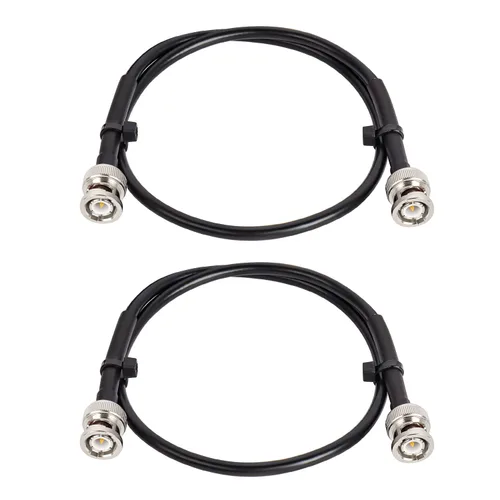 Vista 14 de MOOKEERF RG8X - Cable coaxial BNC macho a BNC macho de 1 pie, 2 piezas, 50 ohmios, pérdida ultra baja para antena, radio RF, módem, osciloscopio
