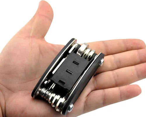 Vista 7 de DAWAY Kits de herramientas de reparación de bicicletas, bolsa de reparación de bicicletas y bomba de bicicleta de 120 PSI o bolsa de sillín