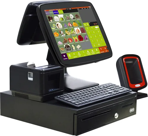 Vista 6 de MEETSUN El equipo del punto de venta incluye el cajón del efectivo de la impresora térmica del escáner del código de barras del software