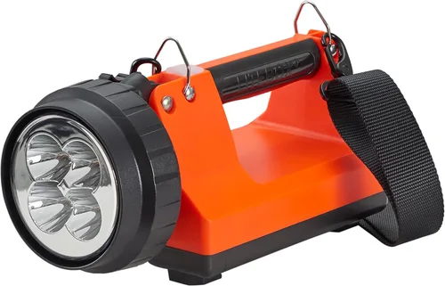 Vista 8 de Streamlight 45861 E-Spot Firebox 1500-Lumen 110000 Candela Linterna de haz puntual recargable con LED traseros duales, carga CA/CC, correa de hombro