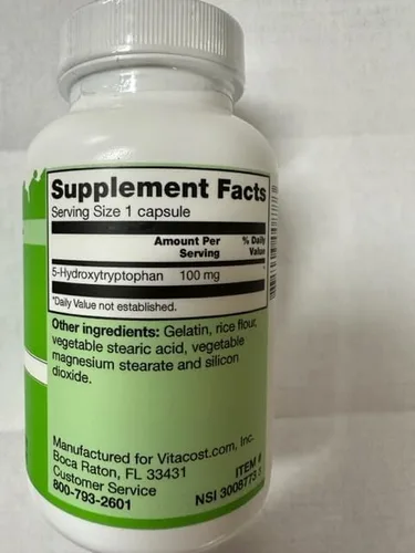 Vista 3 de Vitacost 5-HTP - 100 mg - 240 Cápsulas