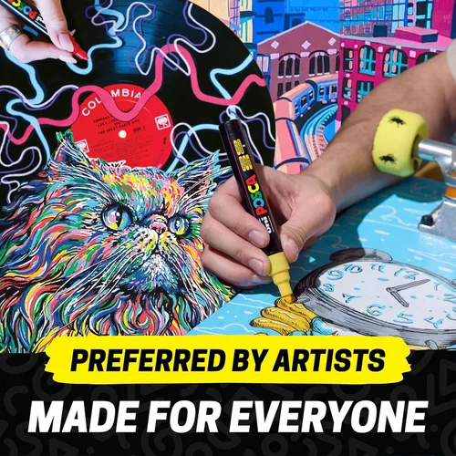 Vista 13 de uni Posca Rotulador de pintura - punta media - juego de 15 (PC-5M15C), surtido