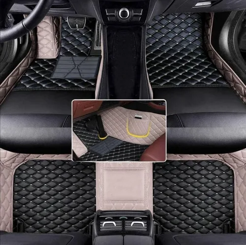 Vista 23 de Alfombrillas de Piso Automotrices de Cuero Completo de Ajuste Personalizado - Mejora el Interior de tu Automóvil con Forros de Piso Específicos
