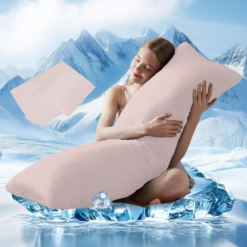 Vista 13 de DOWNCOOL Relleno de Almohada Grande para el Cuerpo - Almohada Transpirable de Cuerpo Completo para Personas que Duermen de Lado - Almohada de Cama