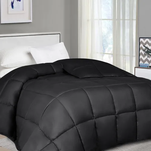 Edredón reversible para todas las estaciones, algodón alternativo al plumón, 1 pieza, tamaño individual XL, relleno de edredón individual XL (68 x