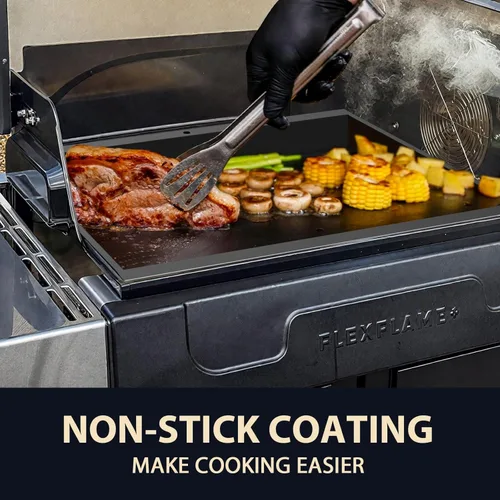 Vista 47 de Utheer Parrilla reversible para todas las estufas Camp Chef de 14 y 16 pulgadas, plancha de hierro fundido, para estufa Camp Chef Explorer de 2