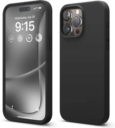 Vista 19 de elago Funda compatible con iPhone 15 Pro Max, de silicona líquida, funda protectora de cuerpo completo, a prueba de golpes, funda delgada