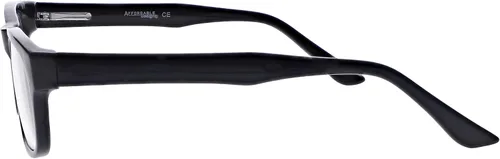 Vista 2 de Phillips Safety Gafas de lectura de cristal real - Marco profesor - Lentes de vidrio Schott - 0.25 a 3.00 dioptrías Negro