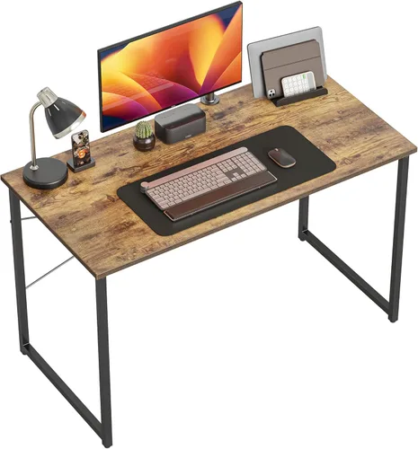 Vista 31 de CubiCubi Escritorio para computadora, escritorio pequeño de oficina en casa de 40 pulgadas, mesa de PC de estilo moderno y simple para el hogar