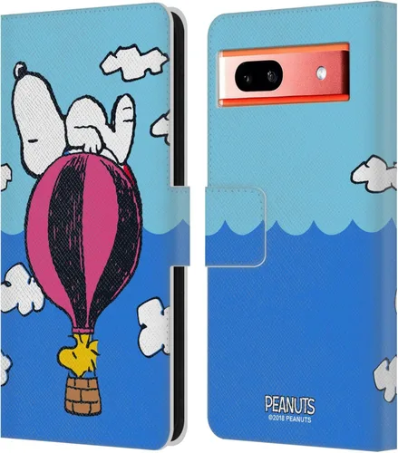 Vista 81 de Head Case Designs Peanuts Charlie & Woodstock Nap Halfs and Laughs - Funda de piel tipo cartera compatible con Google Pixel 7a
