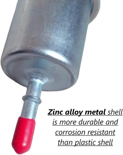 Vista 4 de Filtro de combustible en línea de 15 micras, 1/4 de pulgada de diámetro exterior para líneas de combustible de 1/4", aplicable a autos, motocicletas