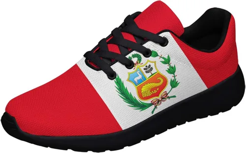 Sonzj-II Zapatos de bandera para hombres y mujeres, tenis deportivos transpirables y casuales para correr