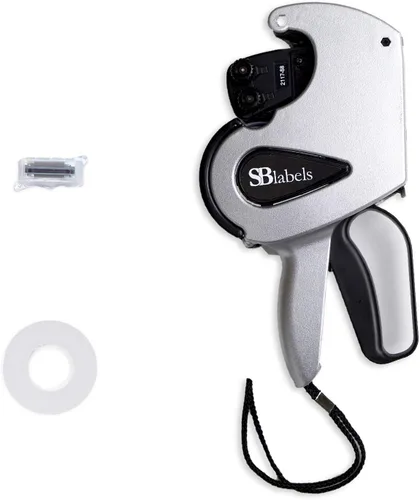 Vista 9 de Pistola de precios SBLabeler/Pistola de precios de una línea/Rollo precargado de etiquetas blancas y hoja de instrucciones