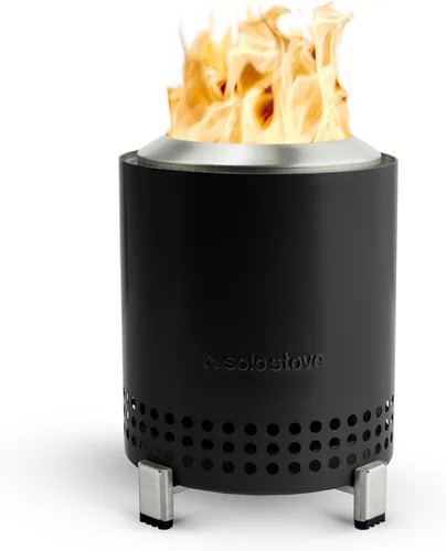 Solo Stove Mesa, hoguera de mesa de 13 cm con soporte - Hoguera sin humo, hoguera de acero inoxidable para acampar, al aire libre y en el patio -
