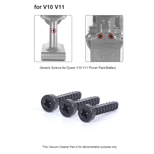 Vista 2 de Tornillos de batería compatibles con aspiradora V6 V7 V8 V10 V11, para SV09 SV10 SV11 SV12 SV14 Power Pack/tornillos de batería