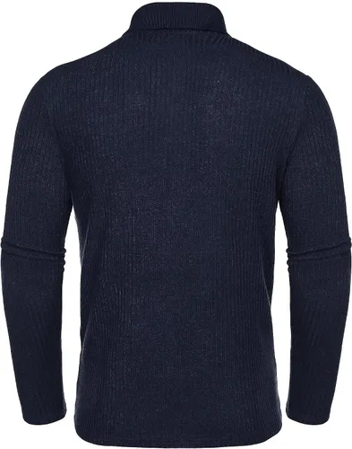 Vista 9 de COOFANDY Camisetas de punto de manga larga para hombre, estilo casual, ajustadas