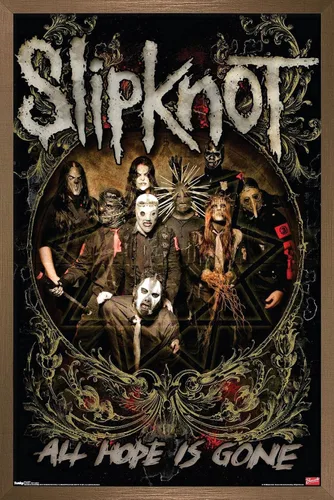 Vista 11 de Trends International Slipknot - Póster de pared de Hope Is Gone, 14.725 x 22.375 pulgadas, versión enmarcada de madera de granero Versión enmarcada