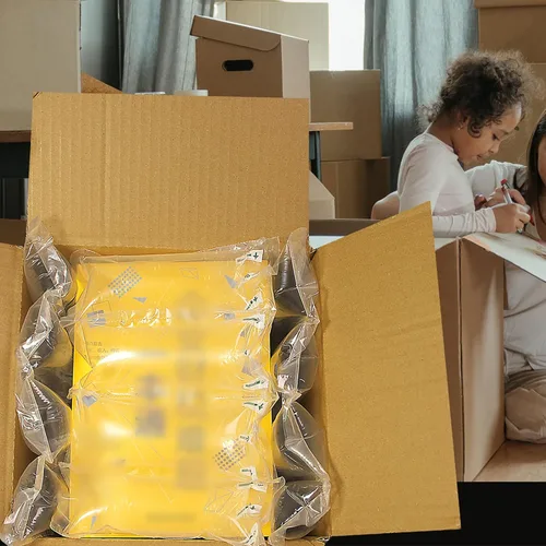 Vista 8 de Almohadas de aire para envío con bomba de embalaje, bolsas de aire, 200 unidades inflables, suministros de envío, relleno de caja