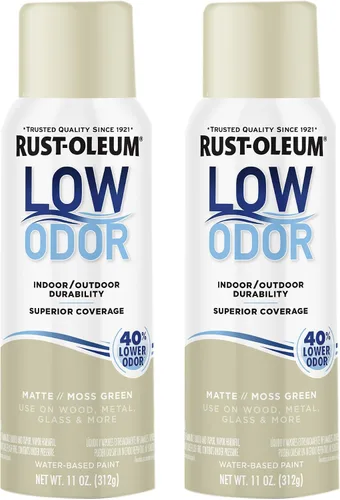 Vista 28 de Rust-Oleum - Pintura en aerosol prémium de bajo olor, gris ancla brillante