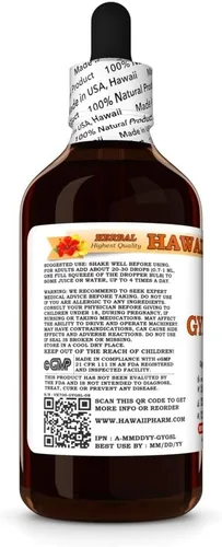 Vista 4 de Hawaii Pharm Extracto líquido de hojas Gymnema, 4 onzas líquidas, paquete de 2