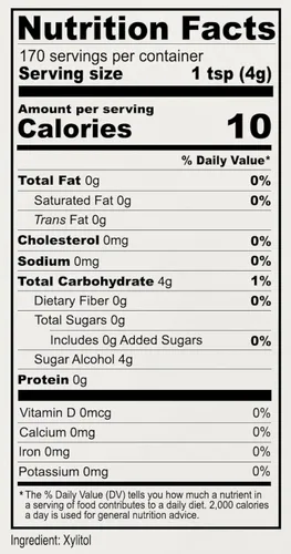 Vista 5 de Anthony's Edulcorante de xilitol, 1.5 libras, hecho de abedul, sin gluten, apto para dieta cetogénica, sin OMG