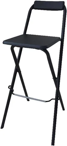 Taburete plegable para el hogar, silla de bar de 27/29 pulgadas, taburete alto con respaldos, silla de pub de madera, taburete de metal con