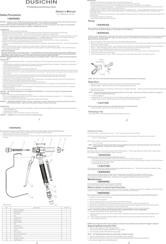 Vista 8 de DUSICHIN Pistola de pintura sin aire de alta presión 3600 PSI reversible 517 boquilla protector de punta de boquilla junta giratoria con poste
