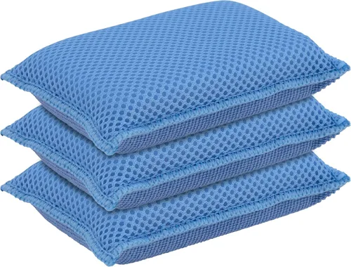 Vista 9 de Esponjas de microfibra para platos, esponjas de cocina, esponja antiarañazos, esponjas de limpieza para el hogar, suministros de limpieza multiusos