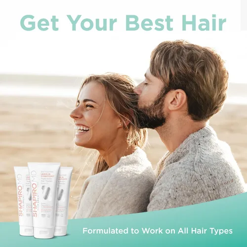 Vista 3 de Acondicionador sin enjuague para pérdida de cabello Fórmula vegana DHT Fighting para adelgazar el cabello desarrollada por dermatólogos