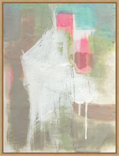 Vista 9 de Amanti Art Framed Canvas Wall Art 24x18 Retro Splash II by Jennifer Goldberger, Framed Wall Art Canvas, Abstract Artwork, Traditional Decor, Medium