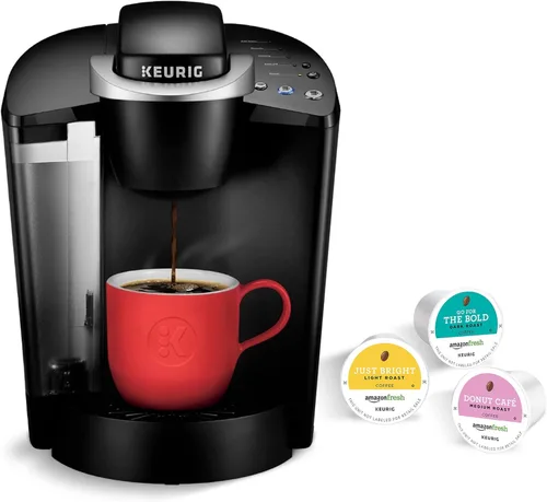 Vista 2 de Keurig K -Classic - Cafetera para Cápsulas K-Cup, para una sola taza de 6 a 10 oz / 177.44 a 295.74 ml. de tamaño de café, negro.