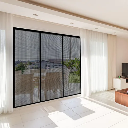 Vista 8 de Puerta de Malla Magnética de Fibra de Vidrio, Pantalla de Puerta con Imanes Autosellantes, Cierre de Red de Malla Reforzada de Servicio Pesado