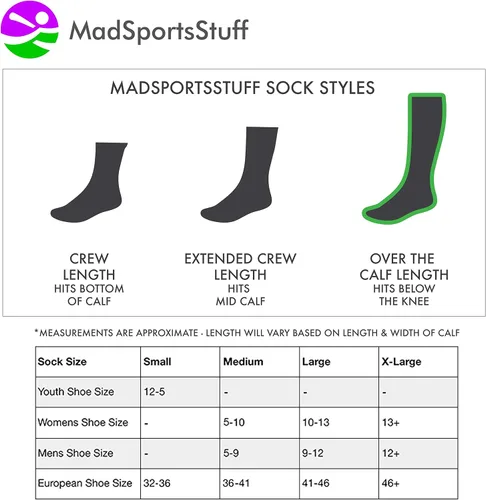 Vista 5 de MadSportsStuff Pink Ribbon Breast Cancer Awareness Support Athletic Over the Calf Socks