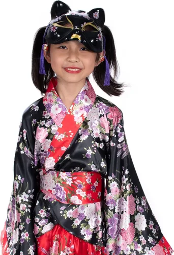 Vista 4 de Kitsune Inu Boku - Lindo gato japonés para cosplay, media máscara, Navidad