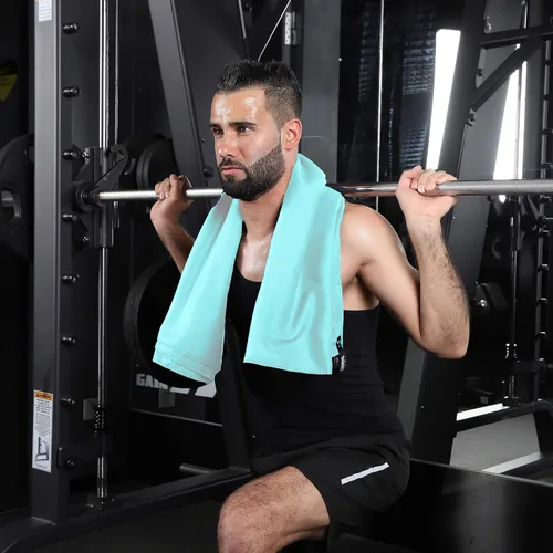 Vista 9 de Toalla de microfibra Rainleaf perfecta para viajes y gimnasio y camping. Secado rápido - Super absorbente - Ultra compacta - Liviana. Adecuada