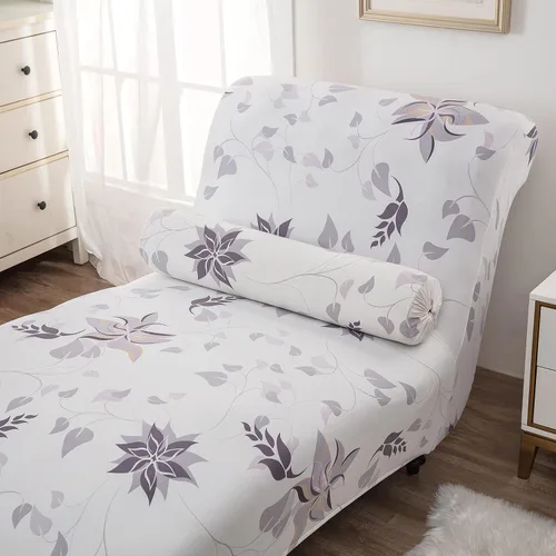 Vista 3 de Funda para tumbona sin brazos, funda elástica estampada para sofá reclinable, fundas elásticas para tumbonas para sala de estar, dormitorio, 13