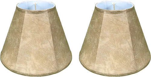 Vista 210 de Royal Designs, Inc. BS-707FC-6AGL Deep Empire Basic - Pantalla para lámpara con clip de llama, 3.5 x 6 x 5.75 pulgadas, color dorado antiguo