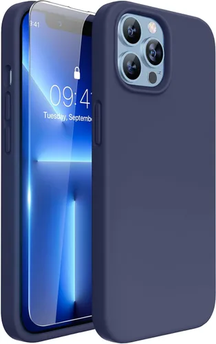 Vista 327 de Miracase - Funda compatible con iPhone 12 y 12 Pro de silicona líquida tipo goma gel, con protección total contra caídas y a prueba de golpes, 6.1